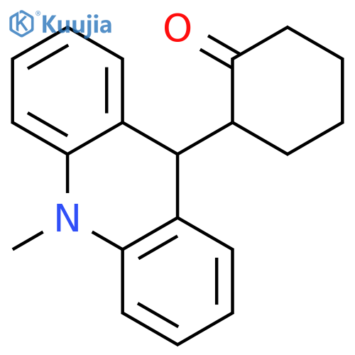 2-(10-methyl-9,10-dihydroacridin-9-yl)cyclohexanone structure