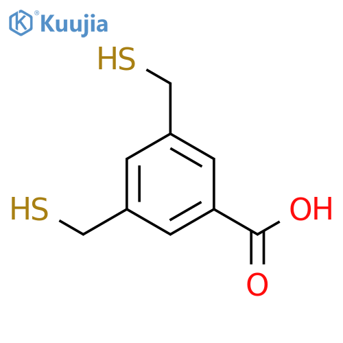 3,5-Bis(sulfanylmethyl)benzoic acid structure