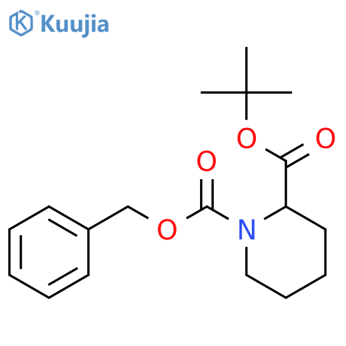 1,2-Piperidinedicarboxylicacid, 2-(1,1-dimethylethyl) 1-(phenylmethyl) ester structure
