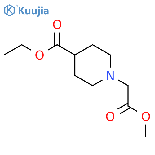 Ethyl 1-(2-Methoxy-2-oxoethyl)piperidine-4-carboxylate structure