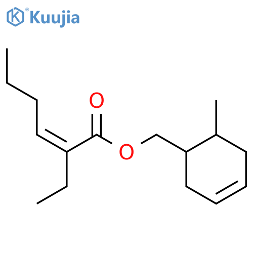 (6-methylcyclohex-3-en-1-yl)methyl 2-ethylhex-2-enoate structure