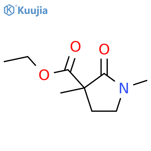 3-Pyrrolidinecarboxylicacid, 1,3-dimethyl-2-oxo-, ethyl ester structure