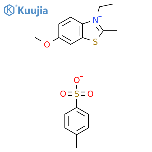 Benzothiazolium, 3-ethyl-6-methoxy-2-methyl-, salt with 4-methylbenzenesulfonic acid (1:1) structure