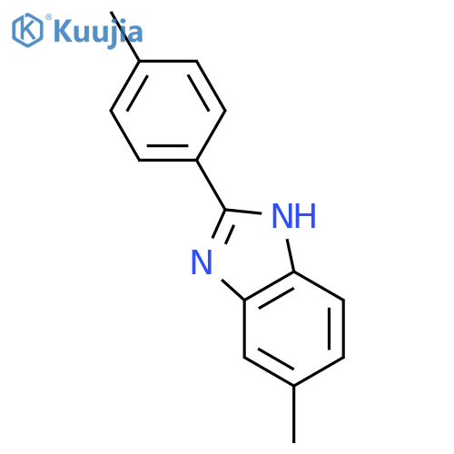 1H-Benzimidazole, 5-methyl-2-(4-methylphenyl)- structure