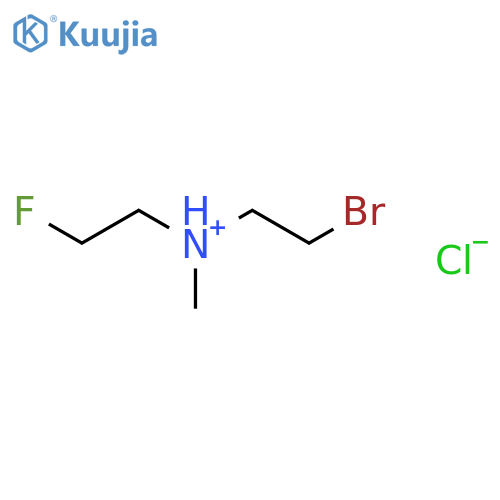 2-bromo-N-(2-fluoroethyl)-N-methylethanaminium chloride structure