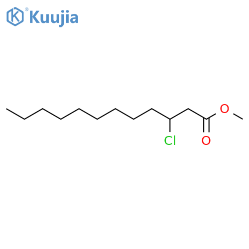 DODECANOIC ACID, 3-CHLORO-, METHYL ESTER structure