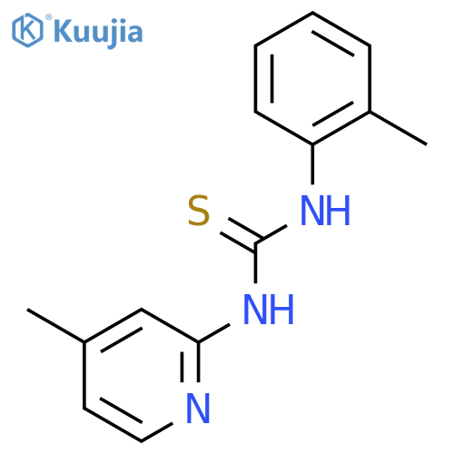 Thiourea, N-(2-methylphenyl)-N'-(4-methyl-2-pyridinyl)- structure