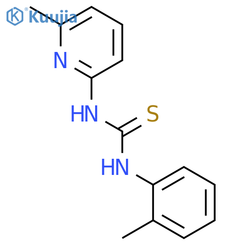 THIOUREA, N-(2-METHYLPHENYL)-N'-(6-METHYL-2-PYRIDINYL)- structure