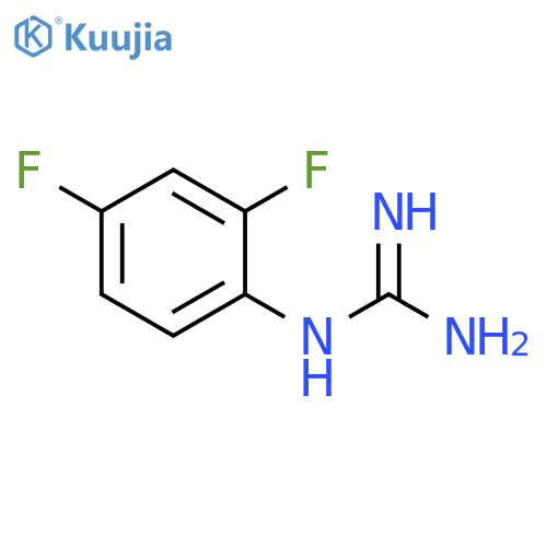 N-(2,4-difluorophenyl)guanidine structure