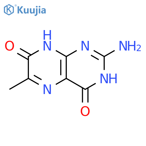 2-Amino-6-methyl-4,7-pteridinediol structure