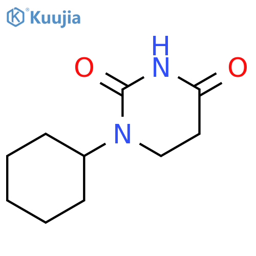1-cyclohexyl-1,3-diazinane-2,4-dione structure