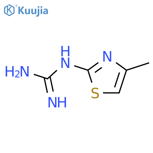 N-(4-methyl-1,3-thiazol-2-yl)guanidine structure