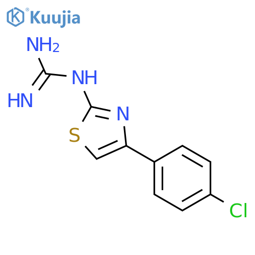 N-4-(4-Chlorophenyl)-1,3-thiazol-2-ylguanidine structure
