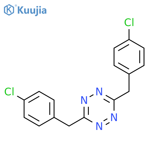 1,2,4,5-Tetrazine, 3,6-bis[(4-chlorophenyl)methyl]- structure