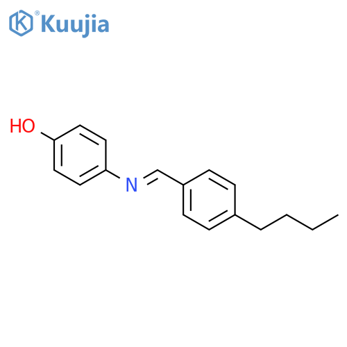 Phenol,4-[[(4-butylphenyl)methylene]amino]- structure