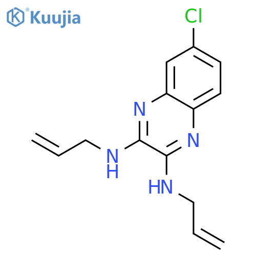 6-chloro-N,N'-di(prop-2-en-1-yl)quinoxaline-2,3-diamine structure