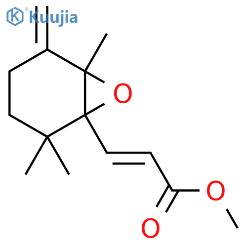 2-Propenoic acid, 3-(2,2,6-trimethyl-5-methylene-7-oxabicyclo[4.1.0]hept-1-yl)-, methyl ester, (E)- (9CI) structure