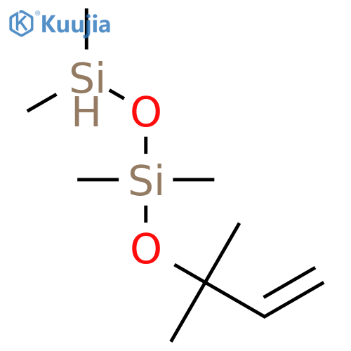 1,1,3,3-Tetramethyl-1-[(2-methylbut-3-en-2-yl)oxy]disiloxane structure