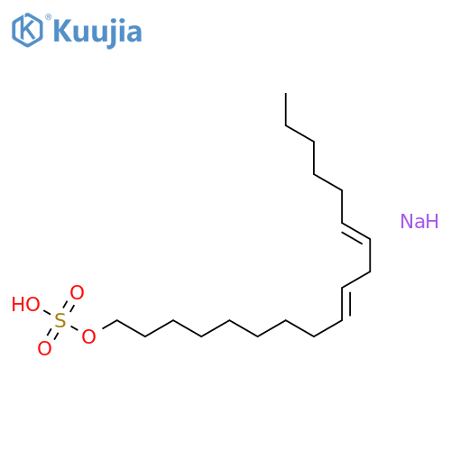 sodium [(9Z,12Z)-octadeca-9,12-dienyl] hydrogen sulfate structure