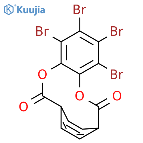 3,6-Etheno-1,8-benzodioxecin-2,7-dione,9,10,11,12-tetrabromo- structure