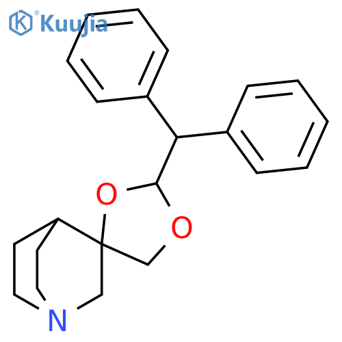 Spiro[1-azabicyclo[2.2.2]octane-3,4'-[1,3]dioxolane], 2'-(diphenylmethyl)- structure