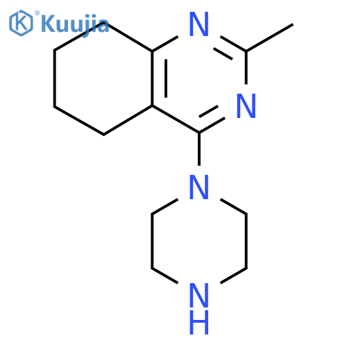 2-Methyl-4-(piperazin-1-yl)-5,6,7,8-tetrahydroquinazoline structure