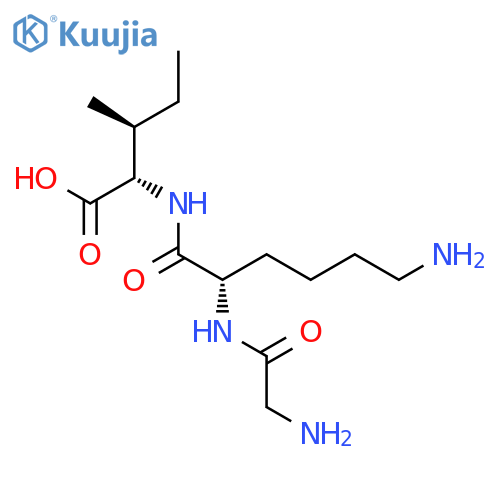 L-Isoleucine, N-(N2-glycyl-L-lysyl)- structure