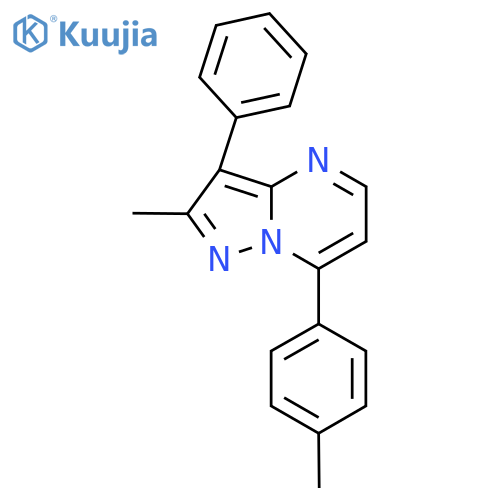 Pyrazolo[1,5-a]pyrimidine, 2-methyl-7-(4-methylphenyl)-3-phenyl- structure