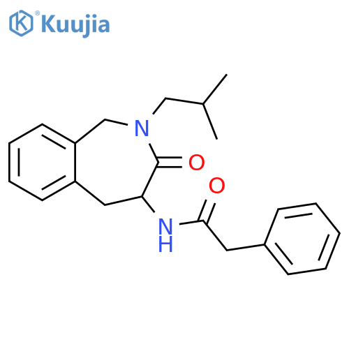 Benzeneacetamide,N-[2,3,4,5-tetrahydro-2-(2-methylpropyl)-3-oxo-1H-2-benzazepin-4-yl]- structure