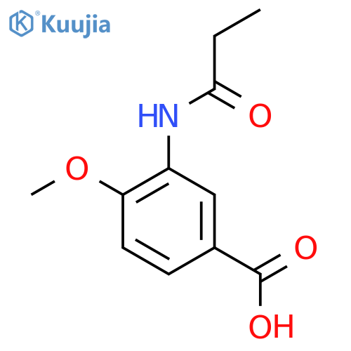 4-Methoxy-3-(propanoylamino)benzoic acid structure