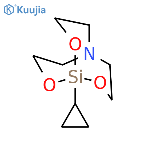 2,8,9-TRIOXA-5-AZA-1-SILABICYCLO[3.3.3]UNDECANE, 1-CYCLOPROPYL- structure