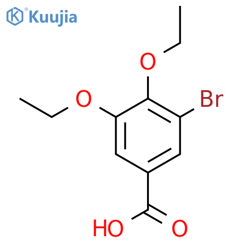 3-Bromo-4,5-diethoxybenzoic Acid structure