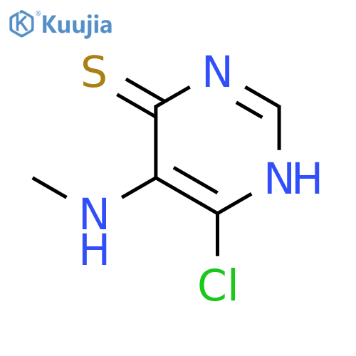 4(1H)-PYRIMIDINETHIONE, 6-CHLORO-5-(METHYLAMINO)- structure