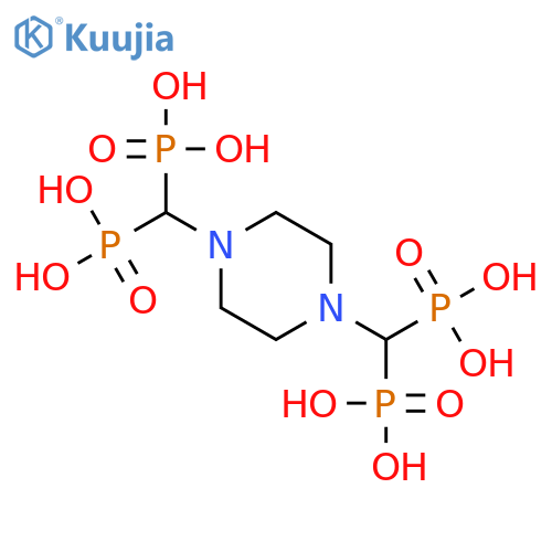(piperazine-1,4-diyldimethanetriyl)tetrakis(phosphonic acid) structure