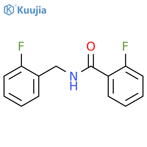 2-fluoro-N-(2-fluorobenzyl)benzamide structure