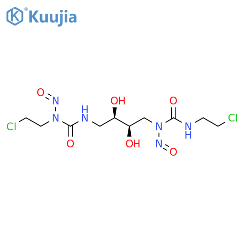 Urea,N-(2-chloroethyl)-N'-[(2R,3R)-4-[[[(2-chloroethyl)amino]carbonyl]nitrosoamino]-2,3-dihydroxybutyl]-N-nitroso-,rel- structure