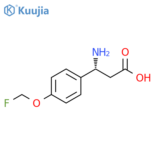 Benzenepropanoic acid, -amino-4-(fluoromethoxy)-, (R)- structure
