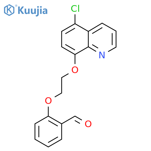2-[2-(5-Chloroquinolin-8-yl)oxyethoxy]benzaldehyde structure