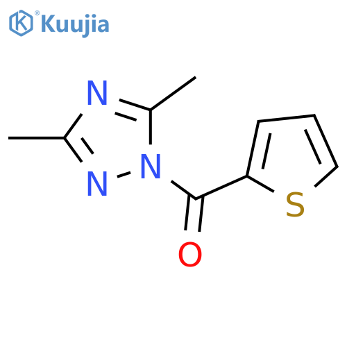 3,5-dimethyl-1-(thiophene-2-carbonyl)-1H-1,2,4-triazole structure