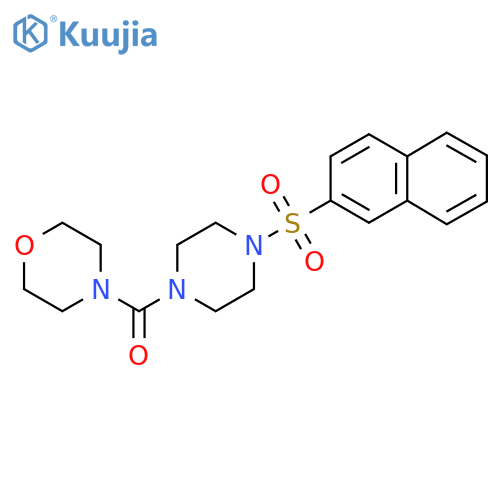 4-4-(naphthalene-2-sulfonyl)piperazine-1-carbonylmorpholine structure