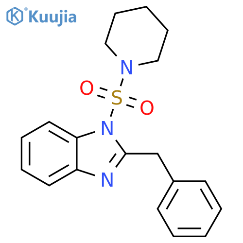 2-benzyl-1-(piperidine-1-sulfonyl)-1H-1,3-benzodiazole structure