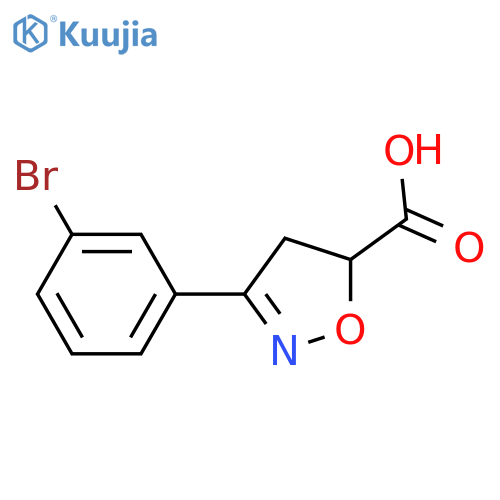 3-(3-Bromophenyl)-4,5-dihydroisoxazole-5-carboxylic Acid structure