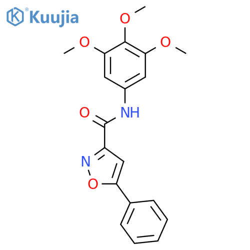 5-Phenyl-isoxazole-3-carboxylic acid (3,4,5-trimethoxy-phenyl)-amide structure