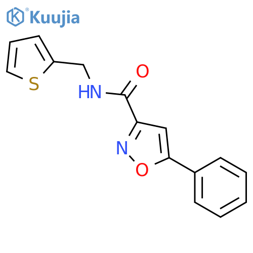 5-Phenyl-isoxazole-3-carboxylic acid (thiophen-2-ylmethyl)-amide structure
