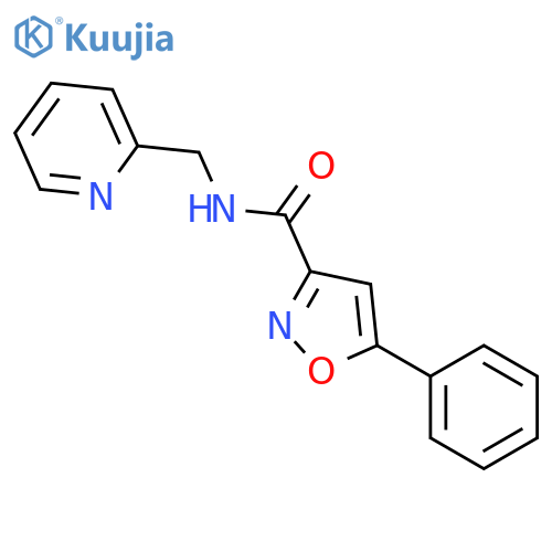 5-Phenyl-isoxazole-3-carboxylic acid (pyridin-2-ylmethyl)-amide structure