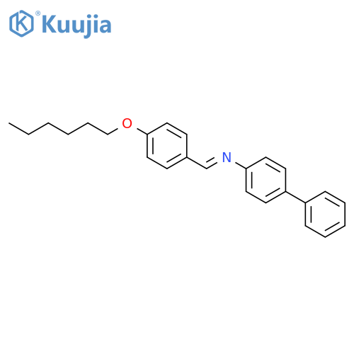 [1,1'-Biphenyl]-4-amine, N-[[4-(hexyloxy)phenyl]methylene]- structure
