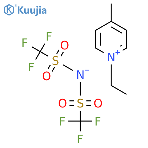 1-ETHYL-4-METHYLPYRIDINIUM BIS(TRIFLUOROMETHYLSULFONYL)IMIDE structure