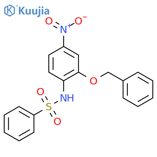 Benzenesulfonamide, N-[4-nitro-2-(phenylmethoxy)phenyl]- structure