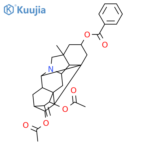 Hetisan-2,11,15-triol; (2α,11β,15β)-form, 2-Benzoyl, 11,15-di-Ac structure
