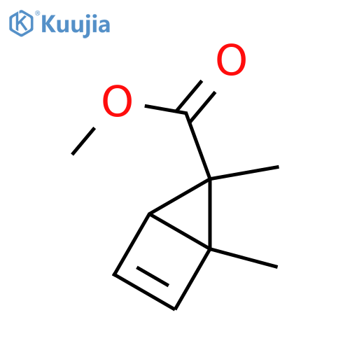 Bicyclo[2.1.0]pent-2-ene-5-carboxylic acid, 1,5-dimethyl-, methyl ester, structure